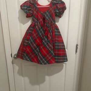 Elegant Plaid Kids Formal Dress